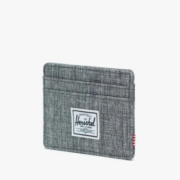 Herschel Charlie Card Holder in Raven Cross Hatch Unisex - Picture 3 of 10